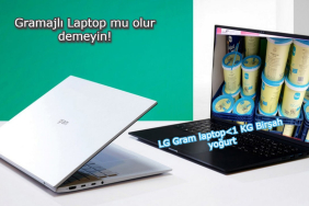 İnce Tasarımıyla LG Gram Serisi 1 KG Yoğurttan Daha Hafif